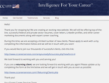 Tablet Screenshot of cccareerservices.com